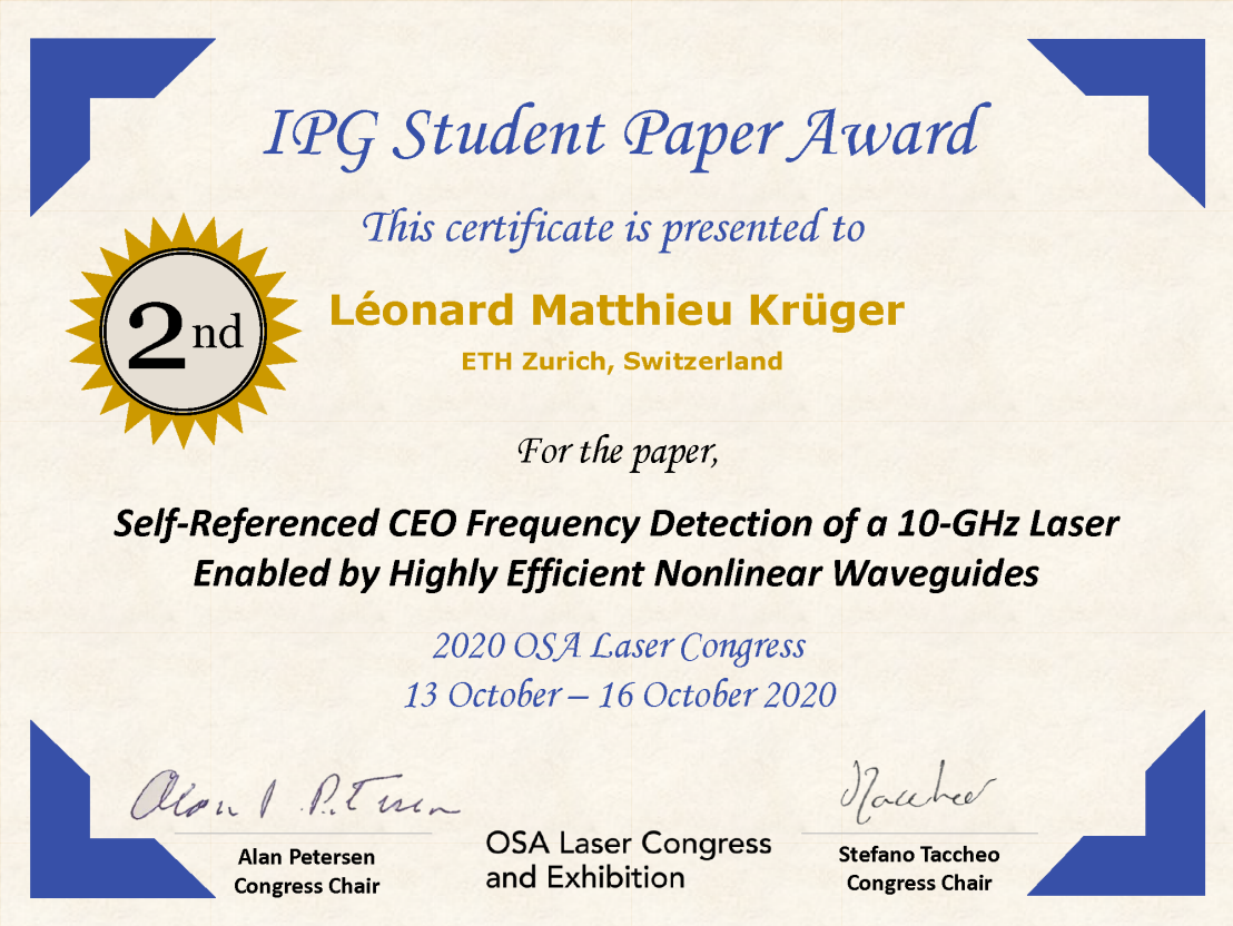IPG Student Paper Award